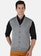 Men Grey Solid Cardigan