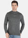 Men Grey Solid Pullover