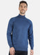 Men Blue Solid Pullover