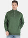 Men Olive Solid Pullover