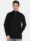 Men Black Solid Pullover
