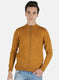 Men Yellow Solid Pullover