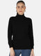 Women Black Solid Top