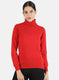Women Red Solid Top
