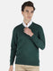Men Green Solid Pullover