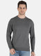 Men Grey Solid Pullover