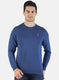 Men Blue Solid Pullover