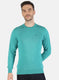 Men Blue Solid Pullover