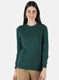 Women Green Solid Top