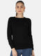 Women Black Solid Top