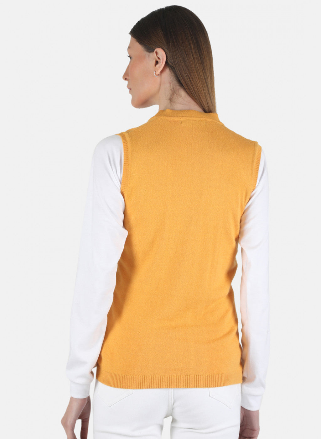 Women Yellow Solid Cardigan