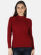 Women Maroon Solid Sceavy