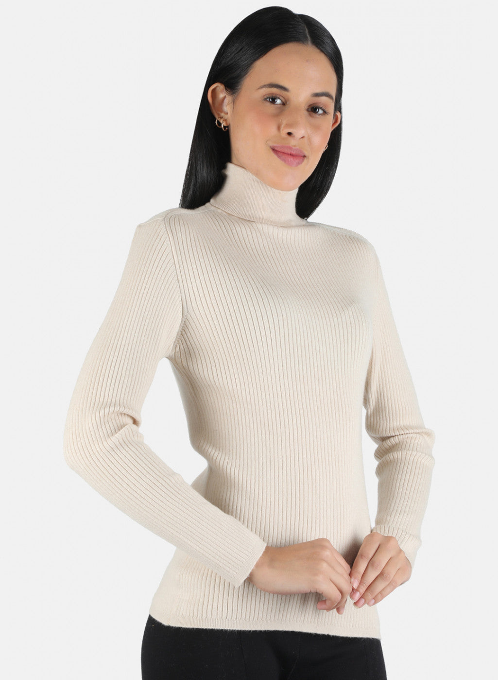 Women Beige Solid Sceavy