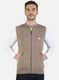 Men Brown Solid Pullover