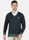 Men Black Self Design Pullover