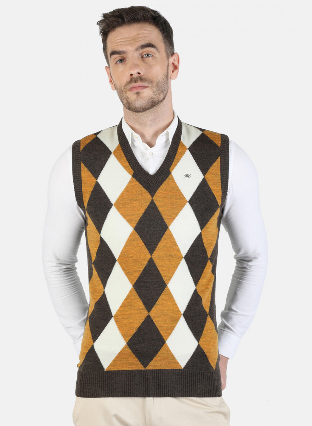 Men Black Self Sweater