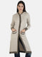 Women Brown Self Cardigan