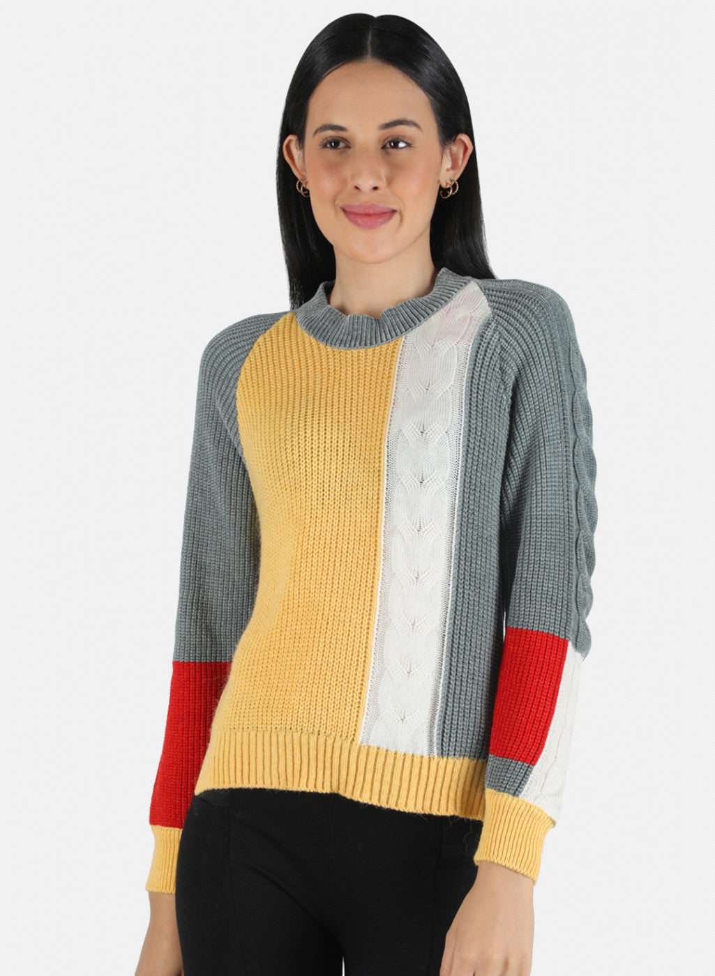 Women Multi Color Self Design Top