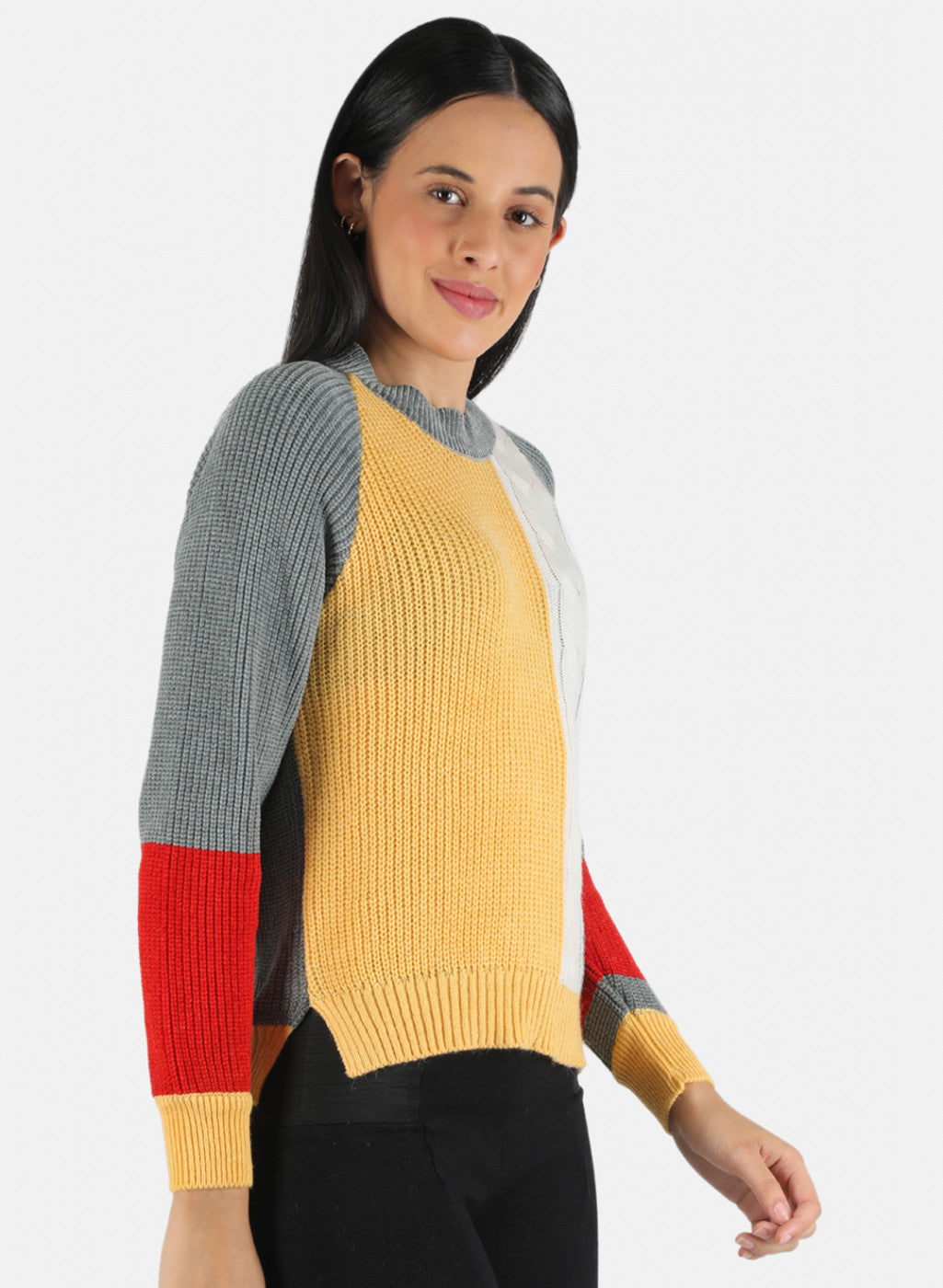 Women Multi Color Self Design Top