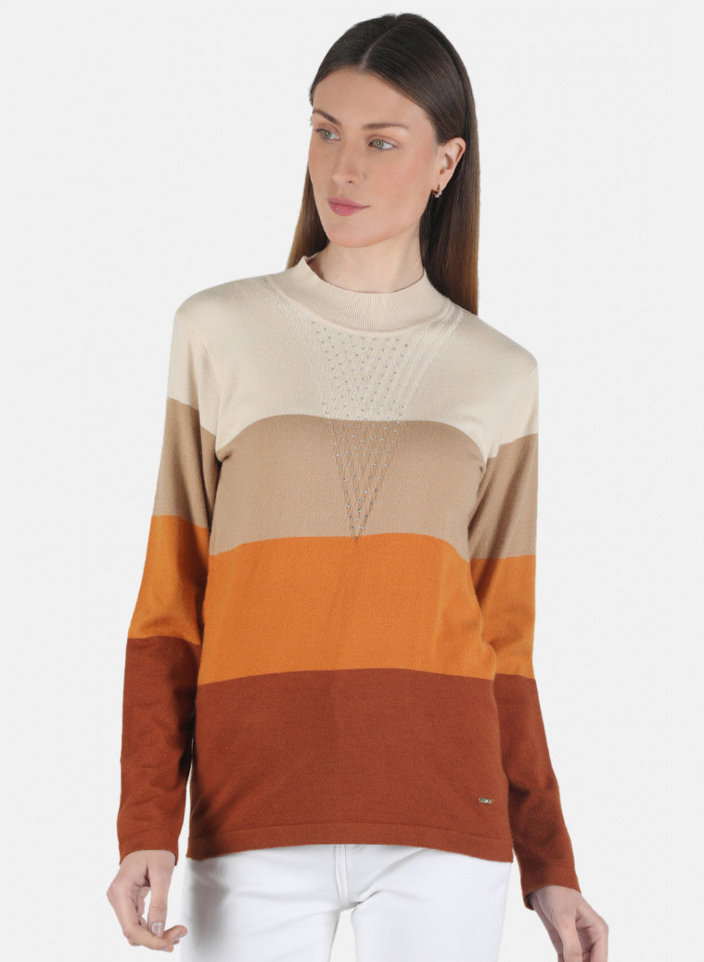 Women Multicolor Self Design Top