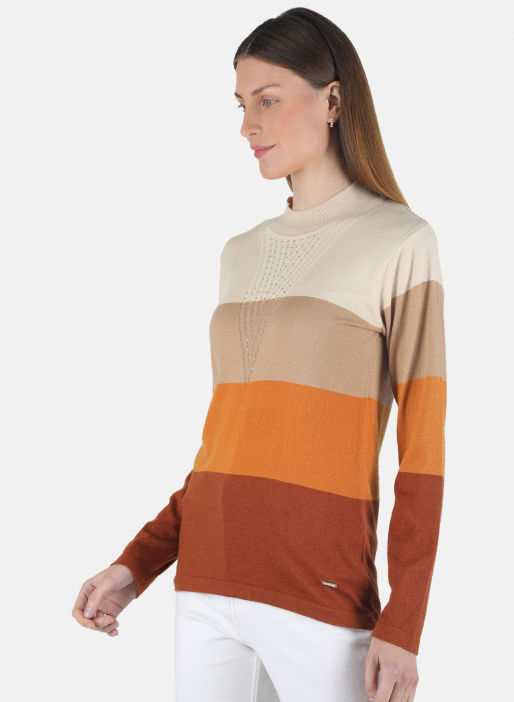 Women Multicolor Self Design Top