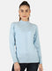 Women Blue Self Top