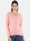 Women Pink Solid Cardigan