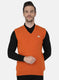 Men Orange Solid Sweater