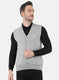 Men Grey Solid Cardigan