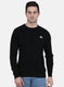 Men Black Solid Pullover