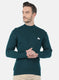Men Green Solid Pullover