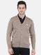 Men Brown Solid Cardigan