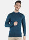 Men Blue Solid Pullover
