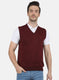 Men Purple Solid Sweater