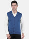 Men Blue Solid Cardigan