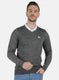 Men Grey Solid Pullover