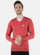 Men Red Solid Pullover
