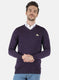 Men Purple Solid Pullover