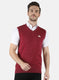 Men Red Solid Sweater