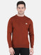 Men Brown Solid Pullover