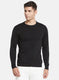 Men Black Solid Pullover