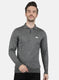 Men Grey Solid T-Shirt