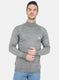 Men Grey Solid Pullover