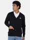 Men NAvy Blue Solid Cardigan