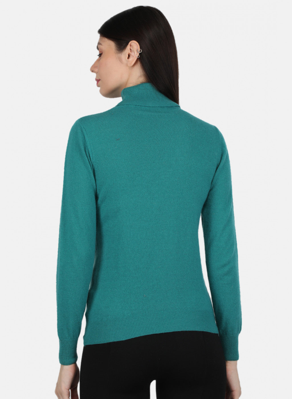Women Green Solid Top