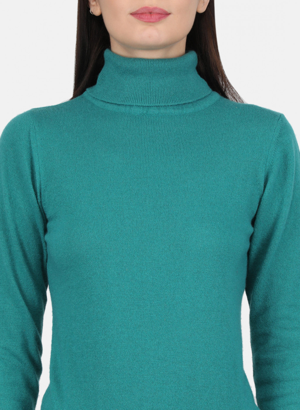Women Green Solid Top