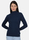 Women Blue Solid Top