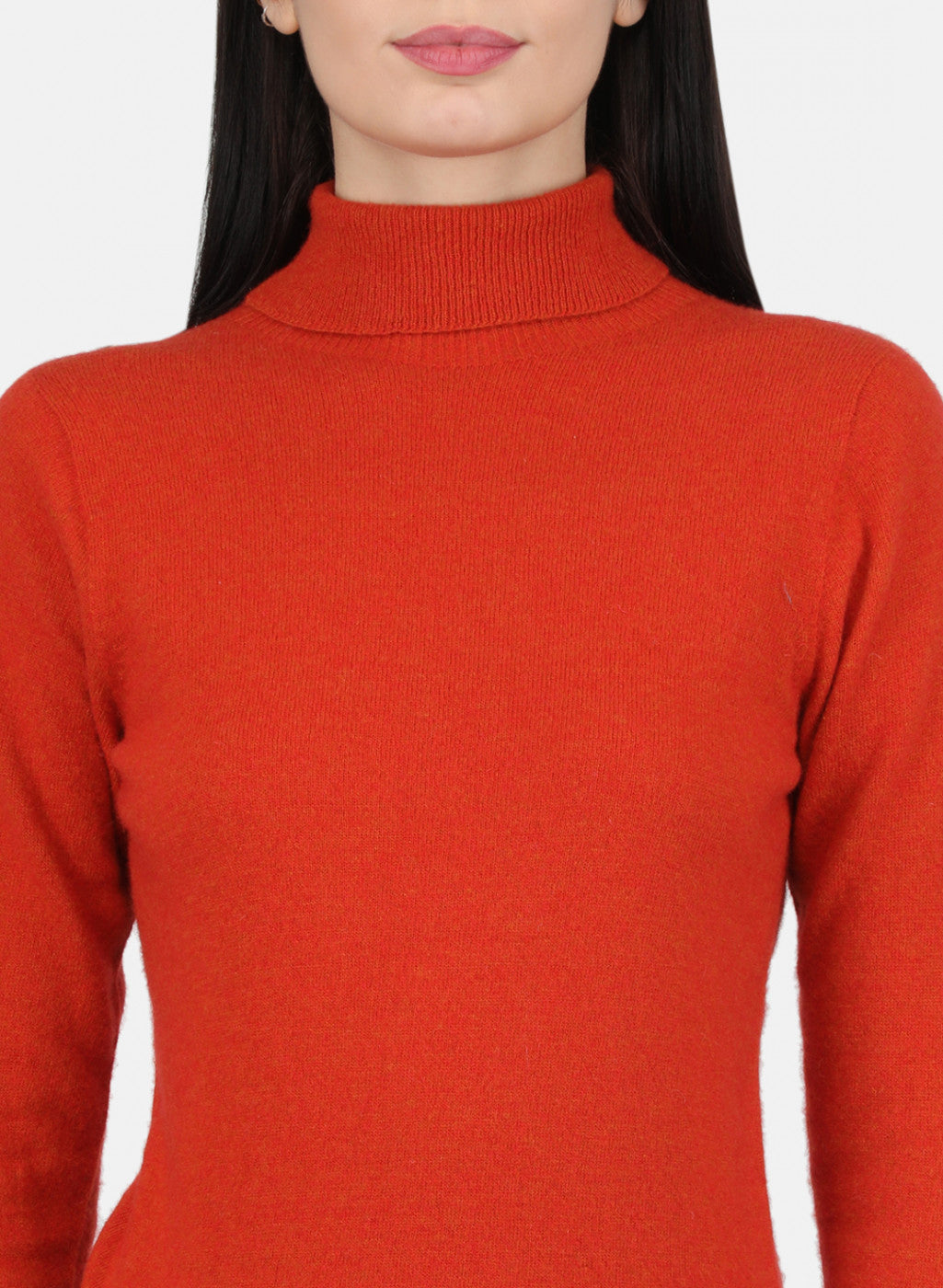 Women Orange Solid Top