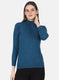 Women Blue Solid Top