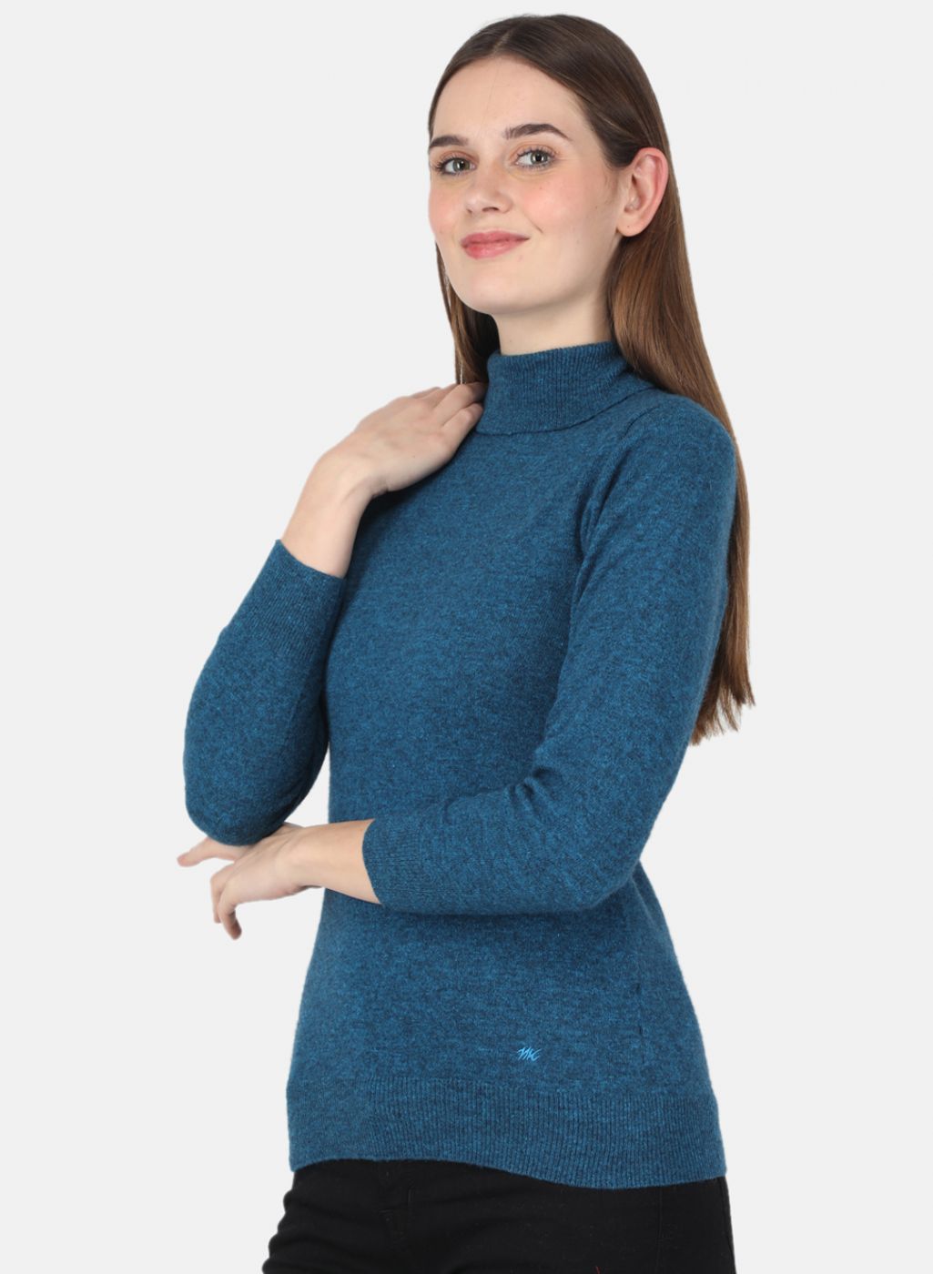 Women Blue Solid Top